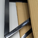 18x24 Bolted Steel Mounting Brackets for Trailer Tool Box, Set of 2 - Black