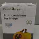 5 PCS Large Fruit Containers for Fridge - Leakproof Food Storage Containers with Removable Colander - Dishwasher & microwave safe Produce Containers Keep Fruits, Vegetables, Berry, Meat Fresh longer