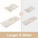 KIMODE Kitchen Mats Cushioned Anti Fatigue, Abstract Kitchen Rugs Sets of 2, 20"x47"+20"x32" Non Slip Kitchen Mats for Floor, Padded Kitchen Floor Mat for Sink Laundry Office Light Brown Multi