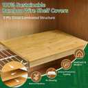 Bamboo Wire Shelf Covers,0.6" Thicken Wire Rack Covers-36 W x 16" D,4pcs