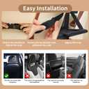 Car Backseat Organizer with Foldable Tray  9 Storage Pockets, Tablet Holder, Kick Mats  Back Seat Organizer for Kids & Adults, Road Trip & Travel Essentials(2-Pack)