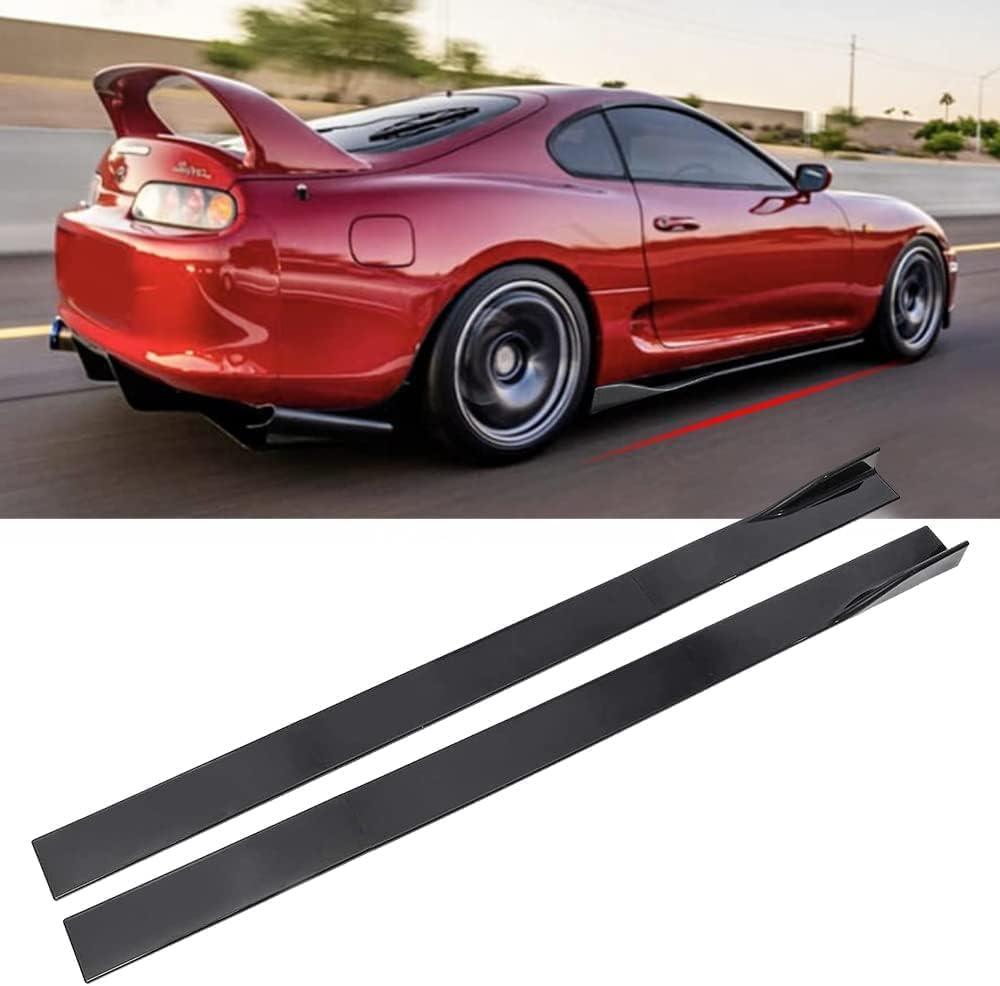 New Rocker Panels 6PCs Universal Car Body Styling Side Skirts Left/Right Rocker Splitters Diffuser Winglet Wings Bumper Kit, Size: 86.6"