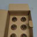 6-Pack Dimmable E12 LED Candelabra Bulbs 60W Equivalent, 2200K Amber Warm White, 600 Lumens B11 Candle Base 6W C35 LED Filament Vintage Light Bulbs, Amber Glass for Chandelier Ceiling Fan High CRI 90+