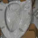 Brondell L60-EW LumaWarm Heated Nightlight Elongated Toilet Seat, White