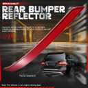 Left Rear Bumper Reflector Trim Driver Side Compatible with Mercedes Benz ML350 ML400 GLE350 GLE400 (Replaces 1668200074)