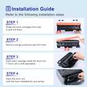 TN760 Toner Cartridge Compatible Replacement for Brother TN760 TN-760 TN730 TN-730 for MFC-L2690DW MFC-L2710DW MFC-L2750DW HL-L2370DW HL-L2395DW DCP-L2550DW HL-L2350DW Printer Toner Cartridges(4 Pack)