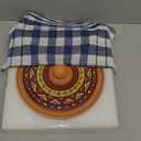 Mexican Terracotta Tortilla Warmer for Thanksgiving | Authentic Terra Cotta Tortilla Holder with Warmer Cloth | Natural Clay Tortillero Keeps 8" Tortillas Warm | Bread Warmer for Fall Dinner Party