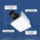 Broan-NuTone Bathroom Exhaust Fan Easy Retrofit without Attic Access, Quiet 1.5 Sones, Effective Ventilation at 80 CFM ENERGY STAR Certified Moisture and Odor Control