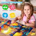 100 Piece Puzzles for Kids Ages 4-6 6-8 8-10, Shells Sailboat Cats & Dogs Jigsaw Puzzles, Fun & Engaging Kids Puzzle, for Boys and Girls Puzzle Toys as Home Decor