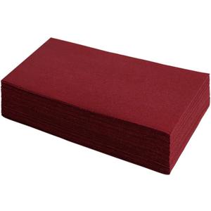 KMAKII Disposable Napkins Cloth Like Paper Napkins Linen-Feel Guest Towels Paper Hand Towels Hand Napkins Cloth For Bathroom,Weddings, Parties,Dinners 50 Count, Size 7.87 X 15.75 Inches- Burgundy