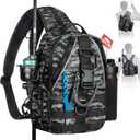 Piscifun Fishing Backpack with Rod Holder, Lightweight Sling Bag Storge Gear and Equipment