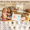 Digital Calendar, 15.6-inch Smart WiFi Electronic Calendar Wall Planner & Chore Chart, Interactive Touch Screen HD Display for Family Schedules, Meal Plan, Photo Display, Desktop & Wall Mountable