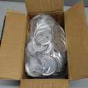 200 Sets Button Maker Supplies, 58mm / 2.28 inch Button Supplies Buttons Parts, (Approx. 2.25 inch) Metal Blank Badge Parts with Blank Paper for Buttons Maker Machine Pin Maker Press