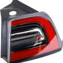 4-PIN Rear Tail Light Assembly Compatible With 2019-2024 Tesla Model Y Rear Passenger Side Brake Outer LED Tail Lamp Replaces# 1502087-00-D