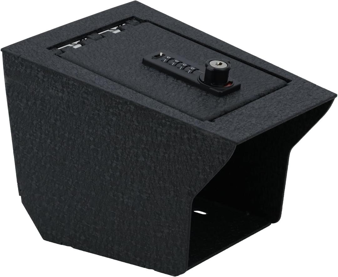 Center Console Safe Vault - KEREN Console Safe Box Compatible with BMW X5 2019-2026, BMW X6 2020-2026 and BMW X7 2019-2026, 4-Digit Combination Lock with Key