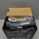 Mueller Multistick 5-in-1 Immersion Blender Handheld,12 Speed Hand Mixer-Turbo Boost,Heaviest Duty Copper Motor,Titanium reinforced Blades Hand Blender,Milk Frother Wand,Whisk,Beaker,Chopper,Grey (Gray)