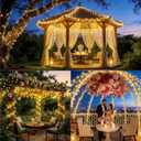 XURISEN 403FT 1000 LED String Lights Outdoor Green Wire Christmas Lights 8 Modes & Timer Waterproof Fairy Lights Plug in for Party, Wedding, Yard, Garden, Indoor/Outdoor Decorations(Warm White)