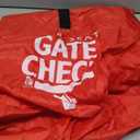 J.L. Childress Gate Check Bag for Car Seats - Travel Bag for Airplane, Fits All Baby & Infant Car Seats, Airport Accessories for Gate Check, Flying Essentials, AirTag Compatible - Red