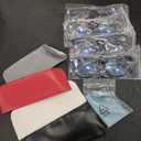 Reading Glasses for Women, 4-Pack Blue Light Computer Eyeglasses, Cat-Eye Fashion Full Frame with Spring Hinge Ladies Readers 0.62 (+1.25diopter) (Clear)