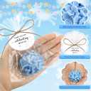 Demissle 40 Pcs Hydrangea Baby Shower Favors Flower Scented Soaps Party Favors Gifts for Guests with Thank You Card for Baby Bridal Shower Wedding Party (Blue)