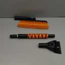 33" Extendable Snow Brush and Ice Scraper for Car Windshield, 2-in-1 Car Snow Brush & Ice Scraper with 360 Pivoting Brush Head and Comfortable Foam Grip for SUV Trucks Sedans,Orange