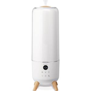 Homedics Ultrasonic Humidifier - Large Deluxe Air Humidifiers for Bedroom, Plants, Office - Top-Fill 1.47-Gallon Tank, Cool Mist, Essential Oil Pads and Built-In Timer, 3 Speed Settings, White