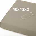40x12x2 Outdoor Bench Cushion, Strengthen Waterproof Seat Cushions, High-Density Bench Pad with Anti-Slip Bottom, Outdoor Cushion for Patio Garden Swing Furniture - Khaki