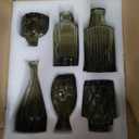 Green Glass Bud Vases Set of 12, Mini Flower Vase for Centerpieces, Small Glass Vases in Bulk for Wedding Decorations, Vintage Vase for Bridal Shower, Party, Recepetion, Home Table Décor