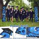 38 Inch Extra Large 2026 Graduation Yard Sign Blue and Black Graduation Decorations Class of 2026 Waterproof Congrats Grad Garden Lawn Decor with Stakes for College School Grad Ceremony Party