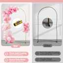 Pureegg Gold Metal Arch Backdrop Stand Set of 3 (7.2ft & 6.0ft & 6.0ft), Wedding Balloon Arch Stand with Stable Base, Backdrop Frame & Cover for Party, Birthday, Graduation, Photo Booth, Easy Assembly