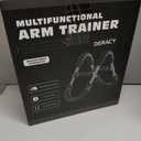 DERACY Twister Arm Trainer, Adjustable 60 - 110 Lbs Resistance Forearm Strengthener, Chest Workout Equipment, Arm Exerciser, Portable Home Gym Fitness Equipment