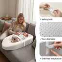 YENING Wipeable Changing Pad for Dresser Waterproof Leather Baby Diaper Changing Pads Washable Nursery Change Mat Beige