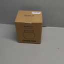 SIDUCAL Ceramic Flower Vase with Wide Mouth Lace, 4.8 Inch Pottery Rustic Farmhouse Boho Vases, Small Terracotta Vase for Home Decor, Table, Living Room, Bathroom, Shelf, Wedding, White