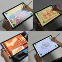 Elice Magnetic A4 Light Board for Diamond Painting, Ultra-Thin Tracing LED Light Box with Side Buttons, Super Bright Diamond Art Light Pad, Light Table for Drawing, Sketching, Weeding Vinyl - Black