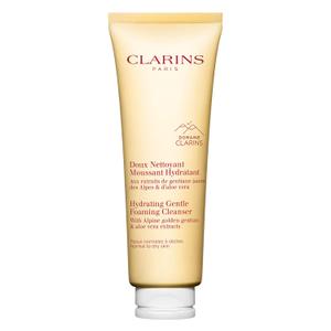 Clarins Hydrating Gentle Foaming Face Cleanser | Cleanses, Soothes, and Softens | Contains Aloe Vera to Boost Hydration | Soap-Free | SLS-Free| Normal To Dry Skin Type