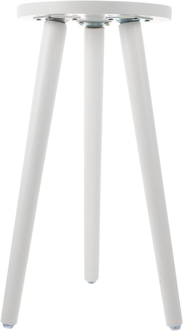 Wooden Plant Stand 17.12 Inch Flower Pot Holder with Stable 3-Point Support Indoor Outdoor Garden Display for Living Room Balcony