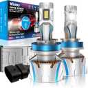 H11/H9/H8 Bulbs, 40000 LM 600% Super Bright, Backup Bulb With 6500k Cool White, Off-Road Use or Fog Light Bulbs Plug and Play, IP68 Waterproof, Pack of 2