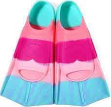 Kids Swim Flippers 100% Silicone - Soft Swim Fins for Toddlers to Teens Ages 3-14 Years | Training, Snorkeling | Multiple Colors