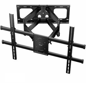 monTEK Full Motion TV Wall Mount for 50-100 Inch Large TVs up to 165 lbs, Long 25" Extension Articulating TV Mount Bracket for Off-Center Wood Studs 16" 18" 24", Max VESA 800x600