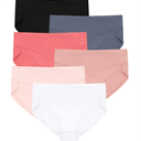 Hanes Women's Bikini Panties Pack, Soft Cotton Underwear, 6-Pack (Retired, Colors May Vary) Size 9