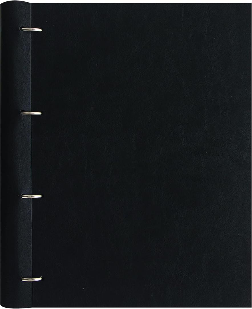 Filofax Clipbook, A4 Size, Classic Monochrome Collection, Refillable Notebook, Black (B144000)
