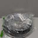 YXQ 10Ft 1/2inch ID Corrugated Tubing Not-Split Flexible Bellows Tube Pipe Preservative for Electric Conduit Liquid Black PE Plastic (3.05M Length 12mm ID.)