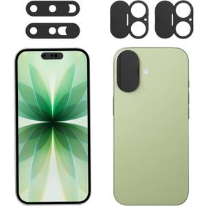 Front Camera Cover Compatible for iPhone 17 with Rear Lens Cover,Protect Privacy and Security But Not Affect Facial Recognition (2Pack) -2025 Updated Version