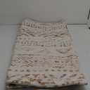 Jinchan Moroccan 5x7 Area Rugs for Bedroom - Machine Washable Soft Modern Geometric Stain Resistant Non-Slip Ultra-Thin Low-Pile Faux Wool Carpet for Living Room Kitchen Dining Room (5x7ft, Taupe)