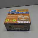 2 Pack Flea Traps for Inside Your Home, Indoor Flea Light, Bed Bug Killer with 8 Sticky Pads & 4 Light Bulb, Odorless Natural Insect Infestation Treatment Trap for Kid Pet (Coffee Brown)