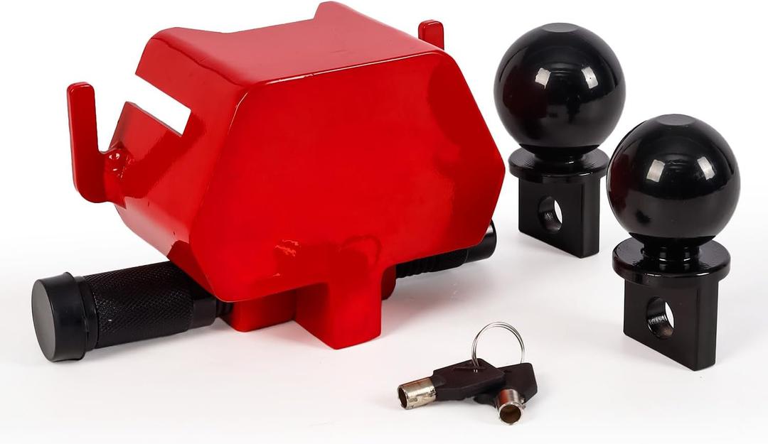 Trailer Lock, Heavy Duty Trailer Coupler Lock, Fits 2" & 2-5/16" Hitch, Secure RV Boat Camper Truck