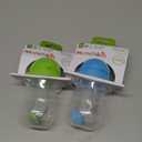 Munchkin Any Angle Weighted Toddler Straw Cups with Click Lock Lid, 10 Ounce, 2 Pack, Blue/ Green