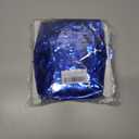 4 Pack Metallic Foil Fringe Table Skirt Tinsel Party Table Skirt Banner for Parade Floats Mardi Gras Party DecorationL108 inH 29in (Blue)