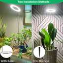 Aokrean Grow Lights for Indoor Plants, Full Spectrum Plant Lights for Indoor Growing, 9.8"-37.4" Height Adjustable Desk Grow Lamp with Auto Timer 6/12/16Hrs, 3 Optional Spectrums, 5 Brightness,2 Pack