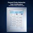 Jadaol Cat6 6ft 10 Pack Patch Cable, 10Gbps High-Speed Ethernet Patch Cables, Support Cat8/7 Network, 24AWG Pure Copper, RJ45 Gold-Plated Connectors, LAN Network Cable for Patch Panel to Switch, Black